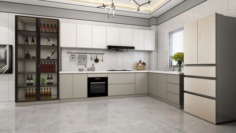 Tủ bếp nhôm nguyên khối HualvHome